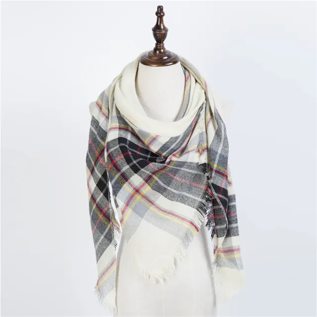 esign Women Triangles Scarf Long Scarves Shawl Autumn Winter 51Style - Shop at LoveMi
