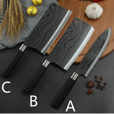 Professional chef stainless steel knife gift set knife A B C - Shop at LoveMi