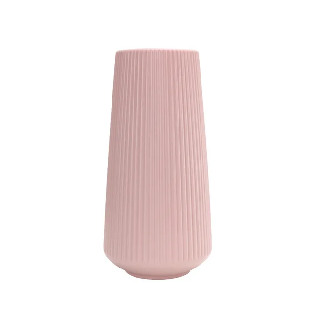 Large Simple Plastic Vase Dry And Wet Flower Arrangement Container Pink - Shop at LoveMi