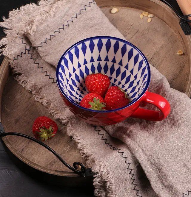 Microwave ceramic cup Classic Red - Shop at LoveMi