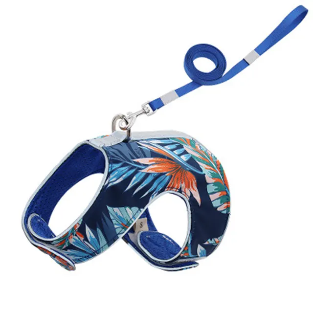 Reflective anti stroke cat walking rope Dark Blue - Shop at LoveMi