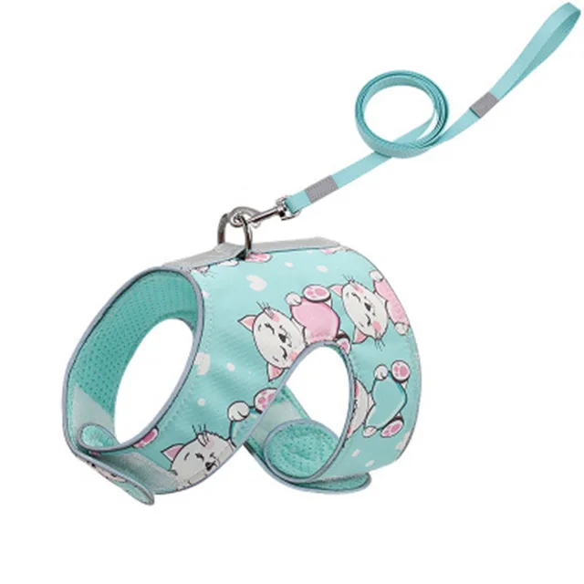 Reflective anti stroke cat walking rope Green - Shop at LoveMi