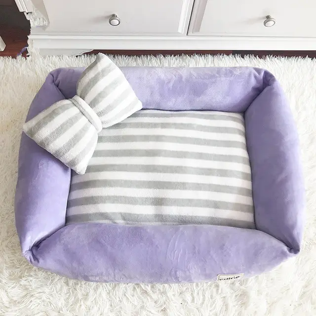 Fully removable and washable velvet pet nest Purple - Shop at LoveMi