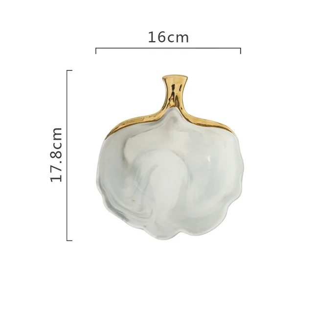 Marble pattern jewelry plate Grey - Shop at LoveMi