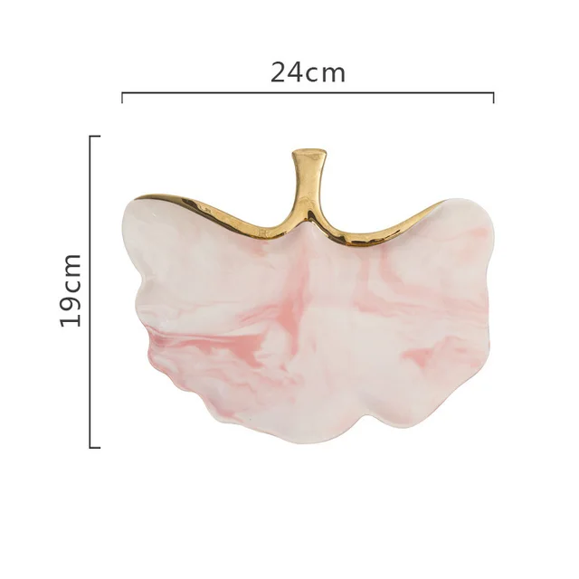 Marble pattern jewelry plate Small Butterfly Plate - Shop at LoveMi