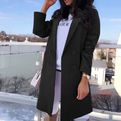 Candy color slim coat suit woman Black - Shop at LoveMi