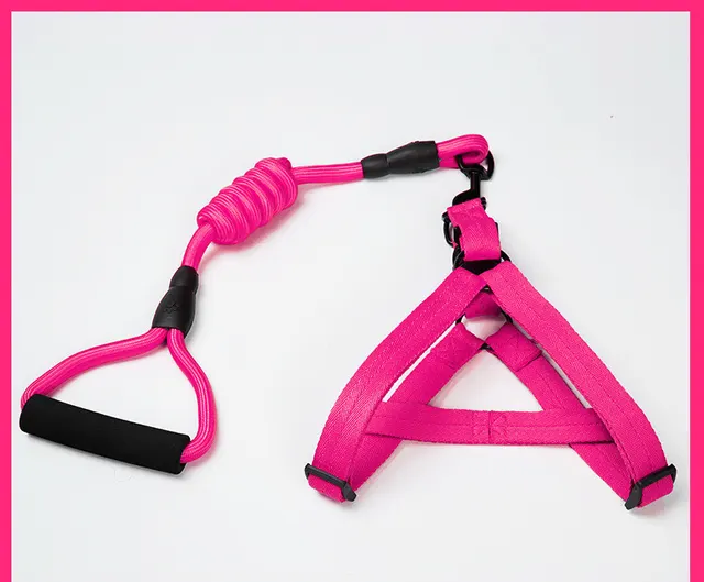 Dog Leash Teddy Dog Leash Cat Chest Strap Pet Products Collar Pink - Shop at LoveMi