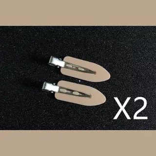 Duckbill clip hairpin - Flesh Pinkx2