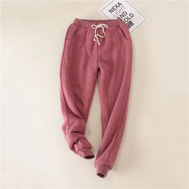 Autumn Women Gym Sweatpants Wine Red - Shop at LoveMi