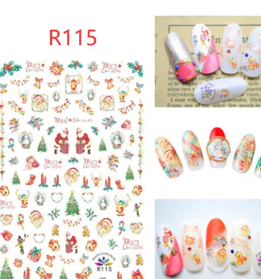 Christmas nail decals ornaments nail stickers R115 - Shop at LoveMi