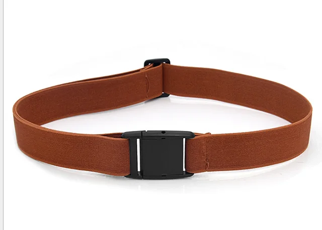Buckle free stretch elastic invisible belt Brown - Shop at LoveMi