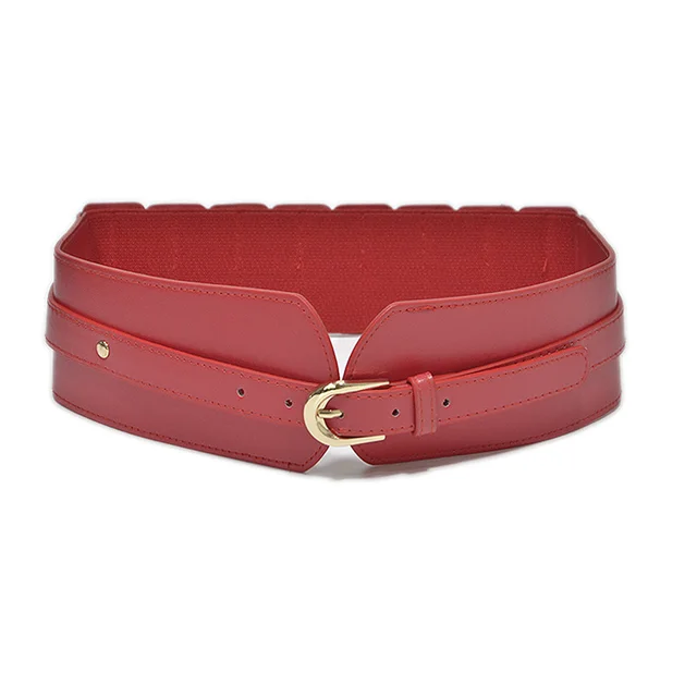 Women's Casual Decoration Waist Elastic Band Red - Shop at LoveMi