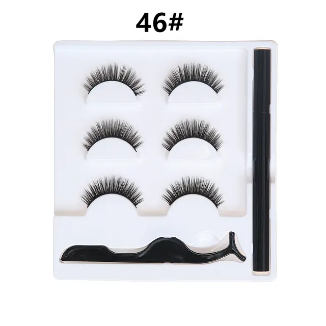 3 pairs of magic false eyelashes 46Style - Shop at LoveMi