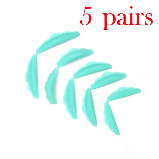 Silicone Eye Lash Shields Pads Green 5Pairs - Shop at LoveMi