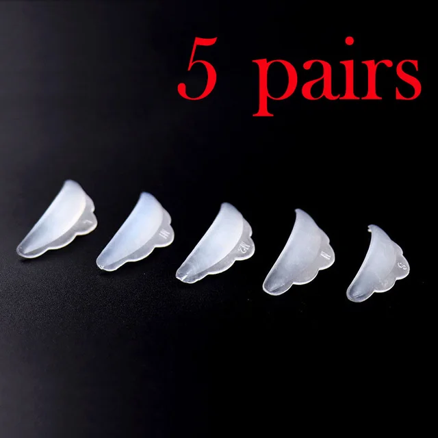 Silicone Eye Lash Shields Pads Transparent 5Pairs - Shop at LoveMi