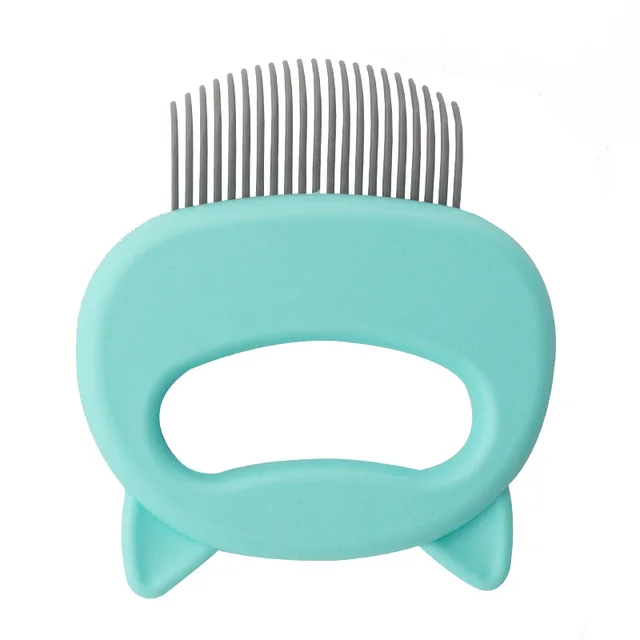 Pet Hair Removal Massaging Shell Comb Green - Shop at LoveMi
