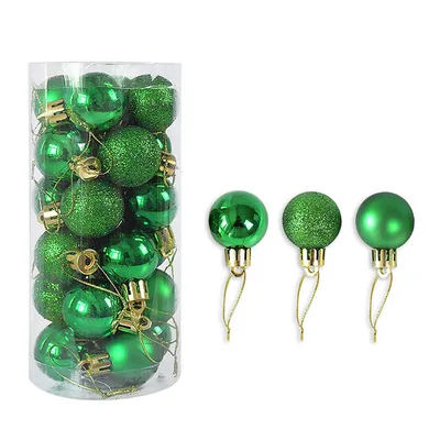 Christmas Decoration Shiny Matte Christmas Ball Green - Shop at LoveMi