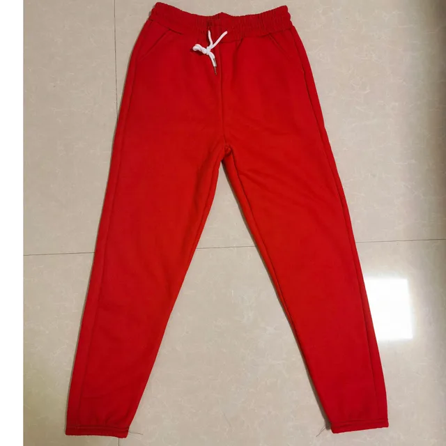 Women's plus fleece padded sweatpants Red - Shop at LoveMi