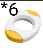 6Pcs Yellow