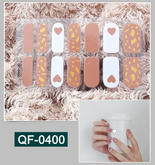 3D metal gradient nail stickers Qf400 - Shop at LoveMi