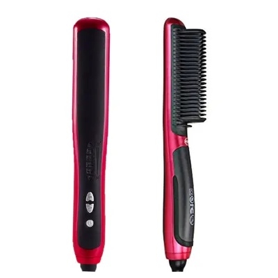 Home automatic adjustable temperature red hair straightener Au - Shop at LoveMi