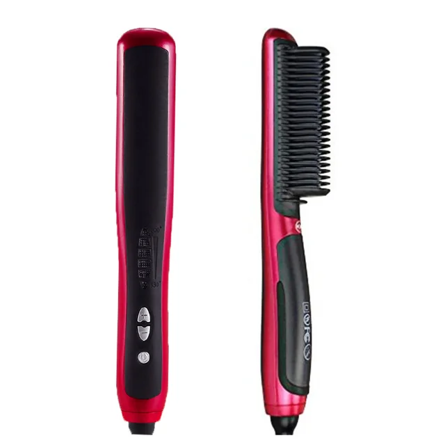 Home automatic adjustable temperature red hair straightener Uk - Shop at LoveMi
