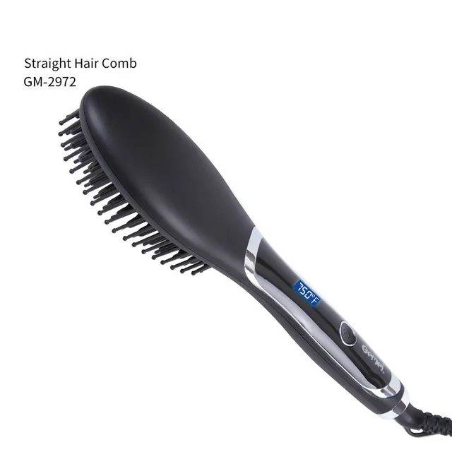 LCD hair straightening comb Black - Shop at LoveMi