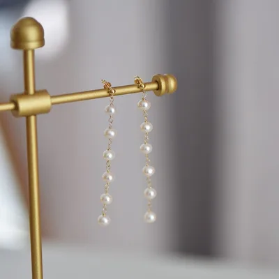 Girl Earring Earrings Retro Premium Earrings Golden Needle - Shop at LoveMi