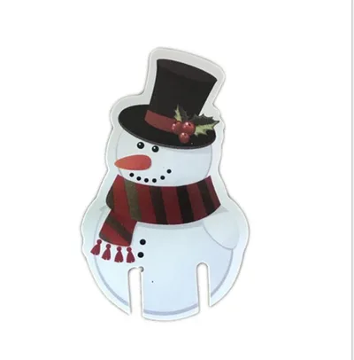 10PcsLot Paper Red Christmas Hat Wine Champagne Tipple Cup Card Christmas Party Table Decor DIY Decorations For Home 8 - Shop at LoveMi