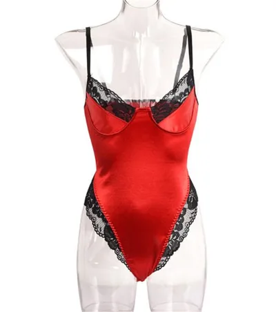 Lace sexy bodysuit Red - Shop at LoveMi