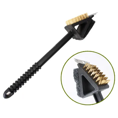 All In One Grill Scraper And Steel Brush Tool - Shop at LoveMi