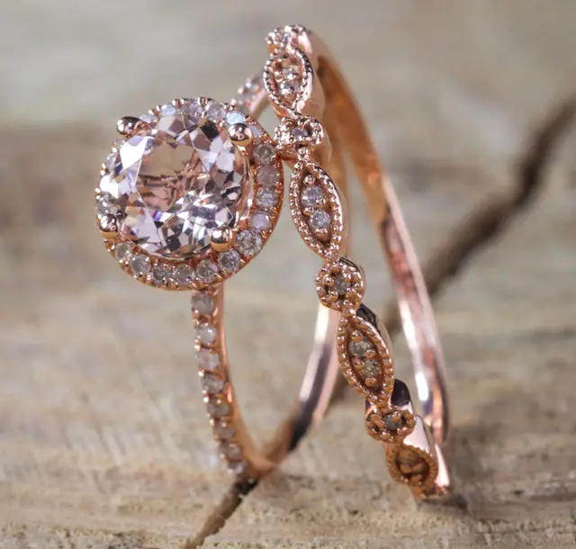 18k Rose Gold Ring In Europe And America Us9 - Shop at LoveMi