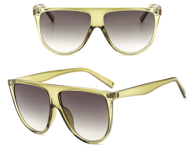 Sunglasses Women Gradient Lens Sun Glasses Women Full Frame Shades Glasses Ladies Unisex Green - Shop at LoveMi