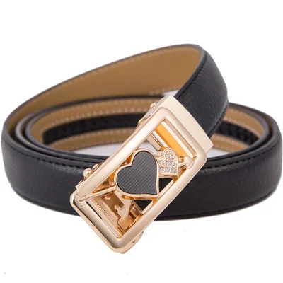 Automatic buckle belt Black B - Shop at LoveMi
