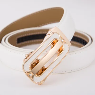 Automatic buckle belt White A - Shop at LoveMi