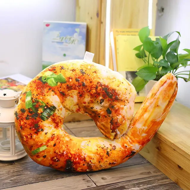 Creative personality simulation food pillow spoof chicken leg pillow Shrimp - Shop at LoveMi
