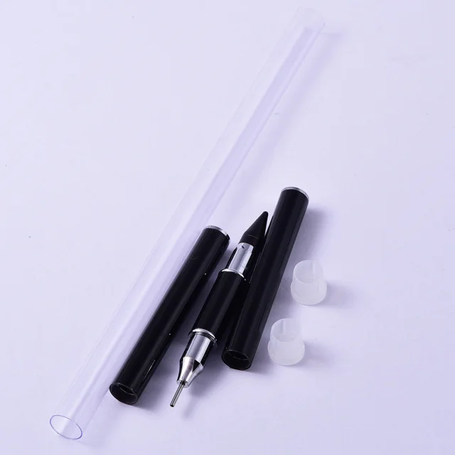 Double head Metal Nail Point Drill Pen Black - Shop at LoveMi