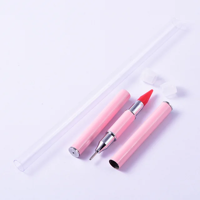 Double head Metal Nail Point Drill Pen Pink - Shop at LoveMi