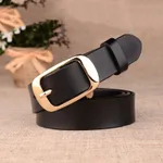 Ladies leather belt - Black