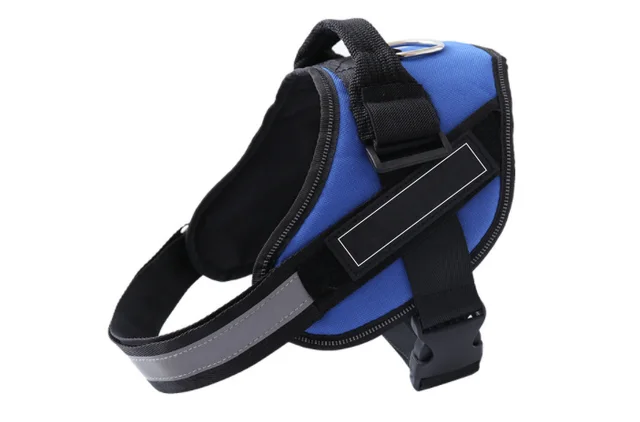 Adjustable Pet Harness For Dog Vest ID Custom Patch Outdoor Walking Dog Supplies Blue - Shop at LoveMi