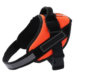 Adjustable Pet Harness For Dog Vest ID Custom Patch Outdoor Walking Dog Supplies - Orange - View 1