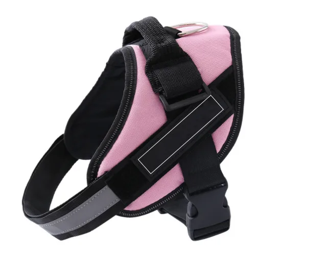Adjustable Pet Harness For Dog Vest ID Custom Patch Outdoor Walking Dog Supplies Pink - Shop at LoveMi