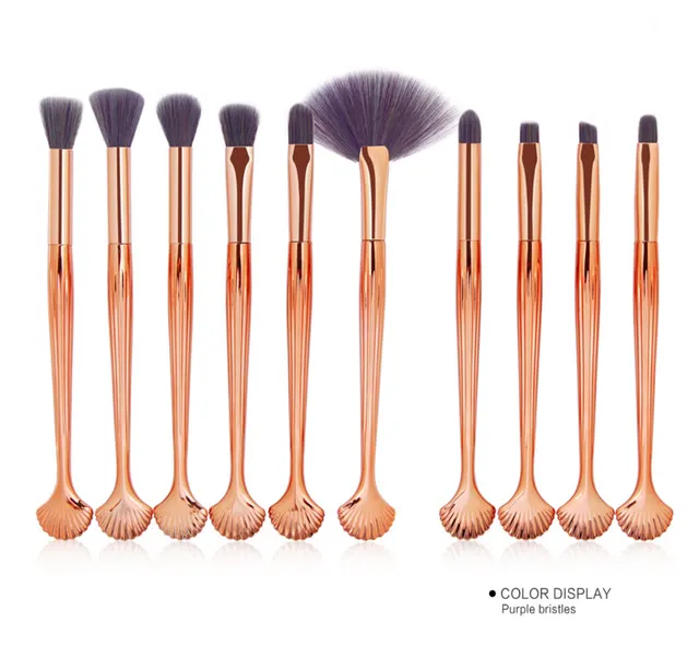 The Brilliant Mermaid Brush Set Gold And Purple - Shop at LoveMi