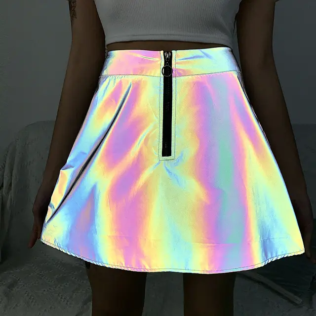 High waist anti short A line sun skirt Black - Shop at LoveMi
