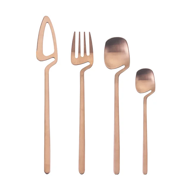 Stainless steel Western tableware Rose Gold - Shop at LoveMi