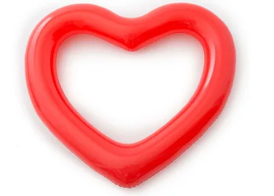 Net Red Ins Love Floating Row Of Seats Oversized 120cm Heart Shaped Swim Ring Of Water Toys Red - Shop at LoveMi