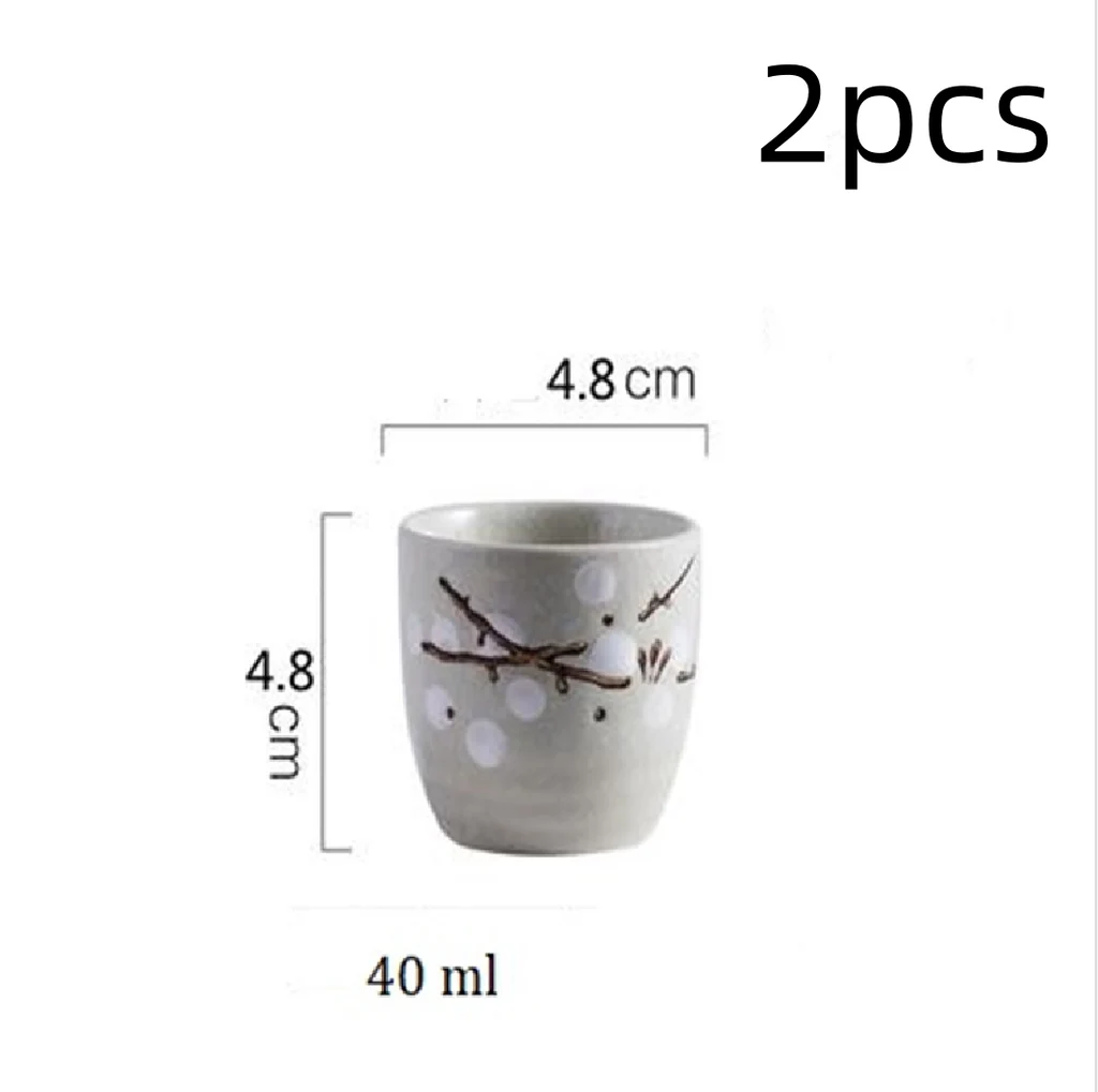 Ceramic sake cup - Cyan Color 2Pcs - View 1