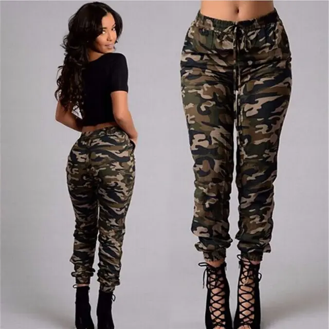 Print camouflage trousers Camouflage - Shop at LoveMi