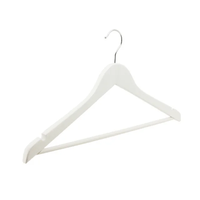 Clothing store clothes rack non slip household wooden clothes support White - Shop at LoveMi