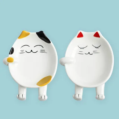 Cartoon Ceramic Pot Lid Rack Red Black - Shop at LoveMi